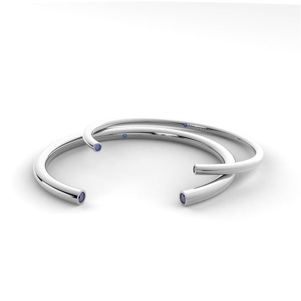  Vòng thiết kế TRO - S95 + Đá Moissanite bảng nhỏ 