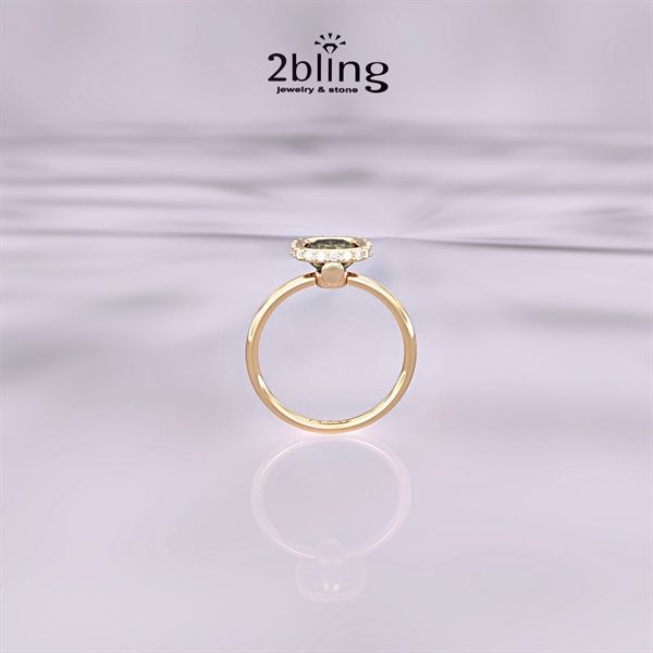  Nhẫn Thiết Kế 18K - Đá Tourmaline - 2BJNTK64 