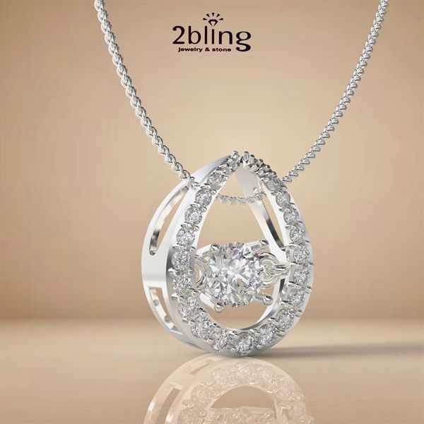  Mặt dây chuyền NONI 13 - Giọt nước đính đá 