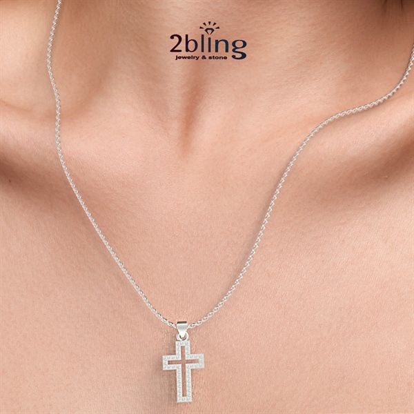  Mặt dây chuyền NONI8 - Thánh Giá đính đá 