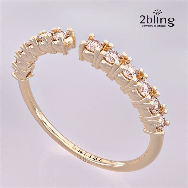  Nhẫn Thiết Kế 18K - Đá Tourmalin - 2BJNTK56 