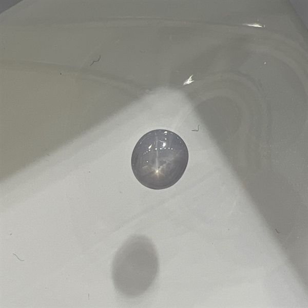  Đá sapphire sao-Oval 5.4x6.0x4ly - 1.35 ct 