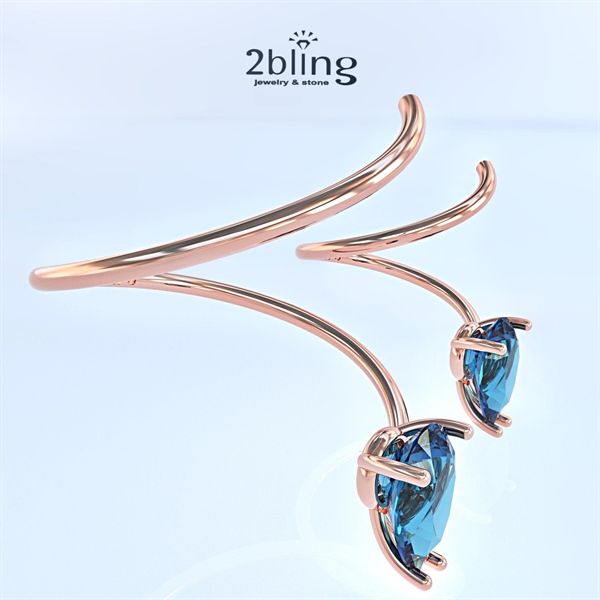  Nhẫn Thiết Kế 18K - Đá Tazanite - 2BJNTK42 