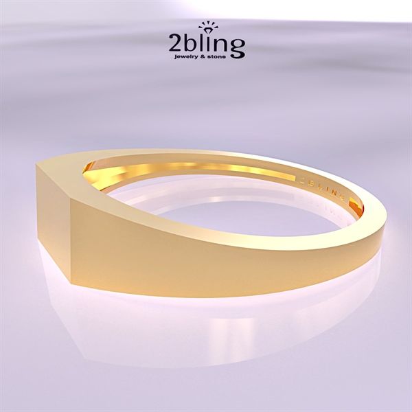  Nhẫn Thiết Kế 14K - Nhẫn Mặt Chữ Nhật - 2BJNTK23 