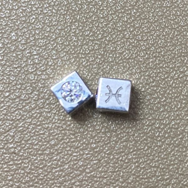  Charm hd Pisces - S95 + Đá Moissanite 