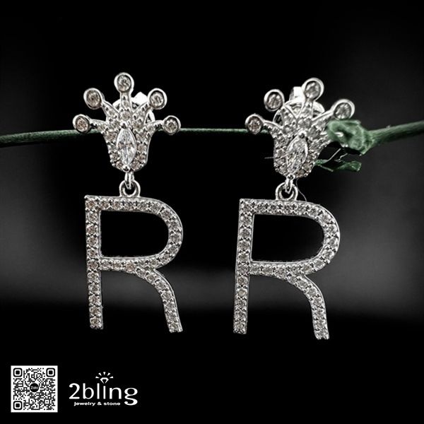  Bông tai nữ bạc cao cấp đá - 2BJB8 - Silver 