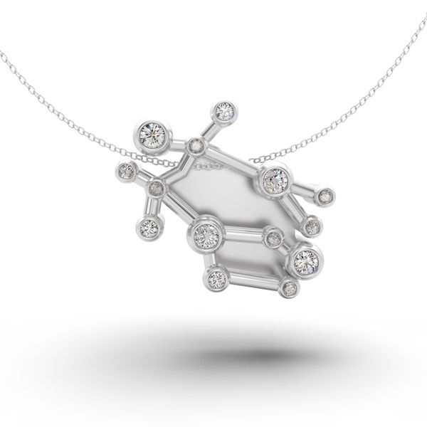  Mặt dây chuyền thiết kế CUHODA Gemini - S95 + Đá Moissanite 