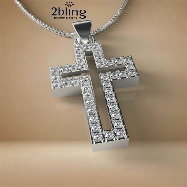  Mặt dây chuyền NONI8 - Thánh Giá đính đá 