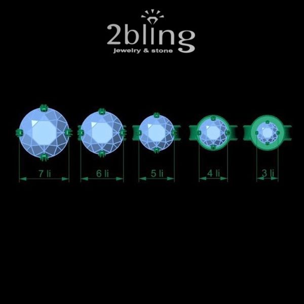  Bông tai NONI7 - 1 hột 6 ly 