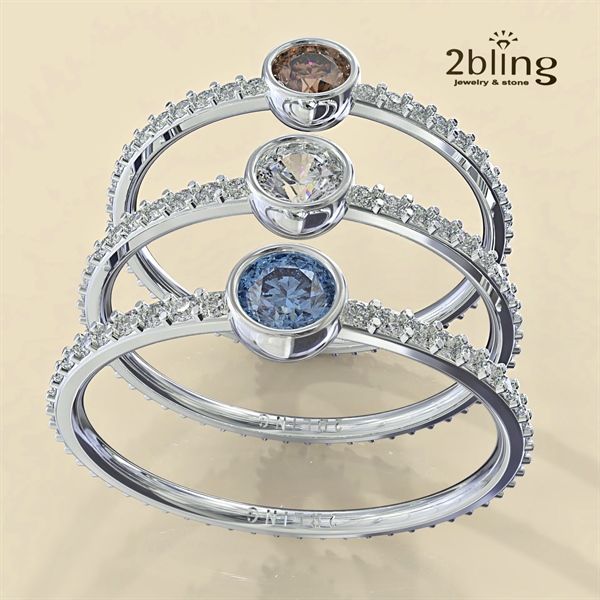  Nhẫn Thiết Kế 18K - Đá Topaz - 2BJNTK44 