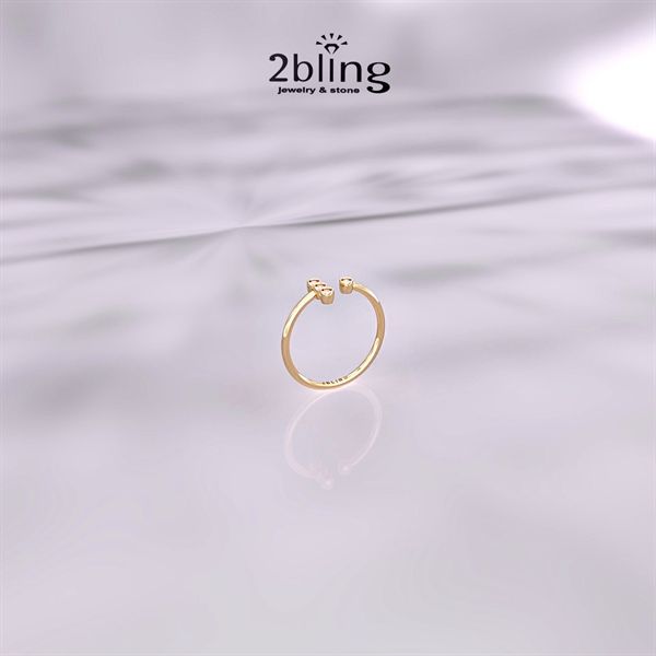  Nhẫn Thiết Kế 18K - Đá Tourmalin - 2BJNTK59 