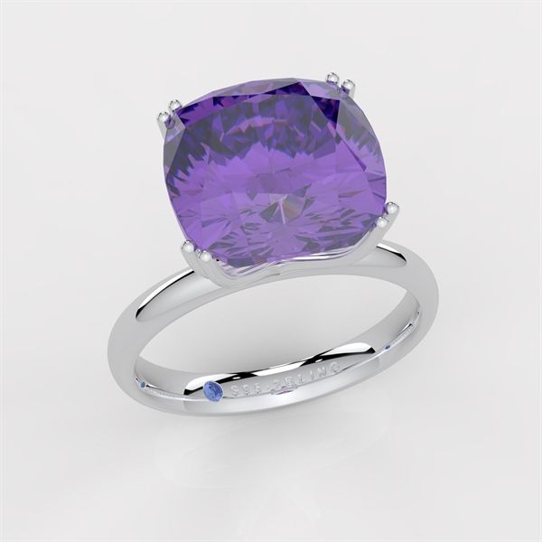  Nhẫn Thiết Kế - Đá Amethyst - 2BJNTK07 