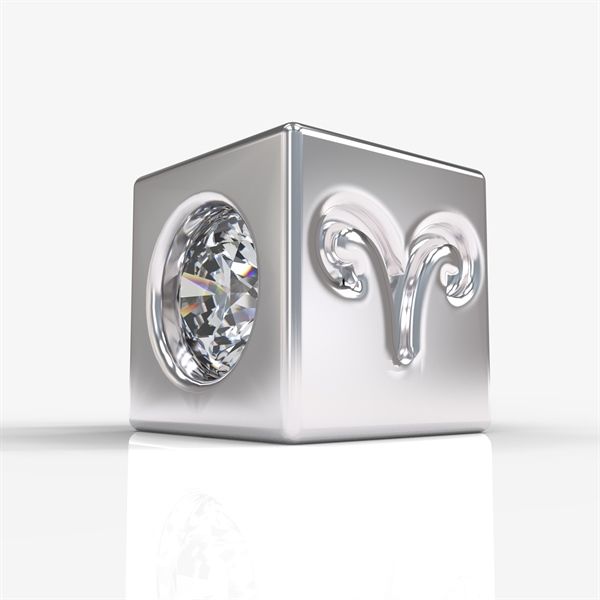  Charm hd Aries - S95 + Đá Moissanite 