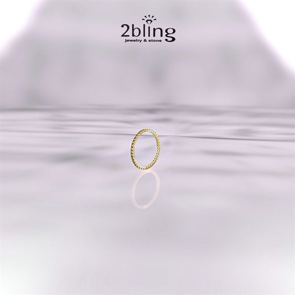  Nhẫn Thiết Kế 18K - Đá Tourmalin - 2BJNTK48 