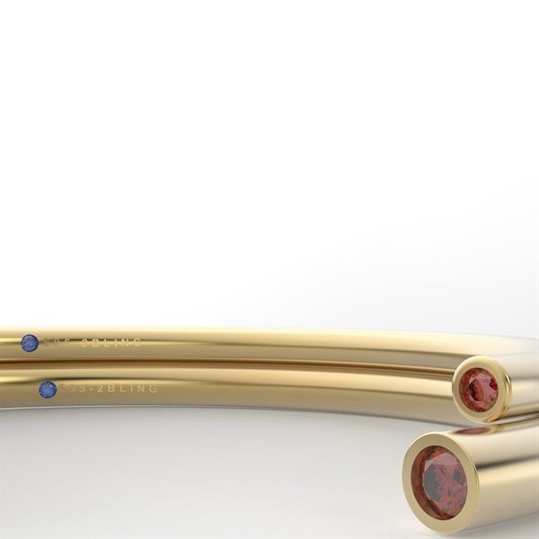  Vòng thiết kế TRO - S95 + Đá Moissanite bảng nhỏ 