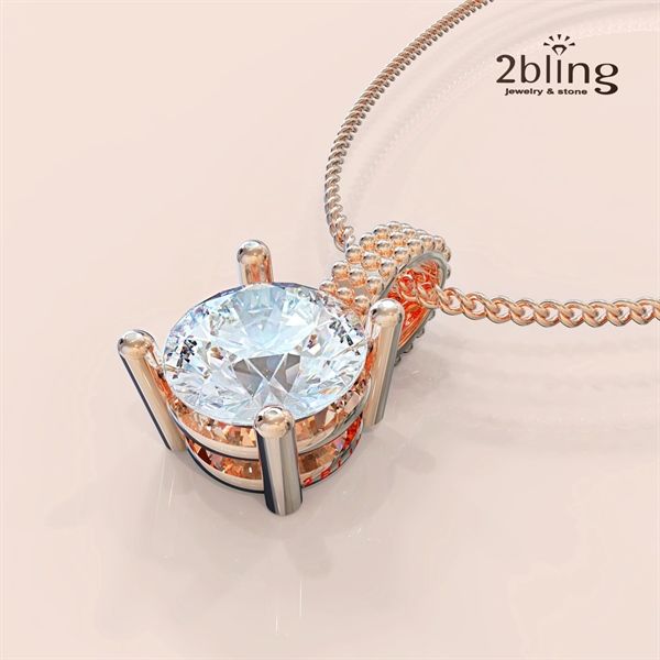  Mặt dây chuyền thiết kế 18K - SP000533 