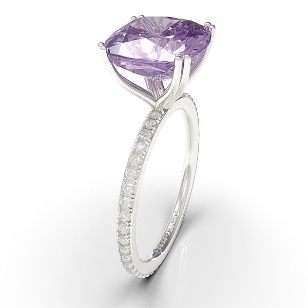  Nhẫn Thiết Kế - Đá Amerhyst - Đá Moissanite - 2BJNTK68 