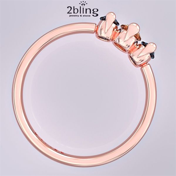  Nhẫn Thiết Kế 18K - Đá Topaz - Garnet - 2BJNTK45 