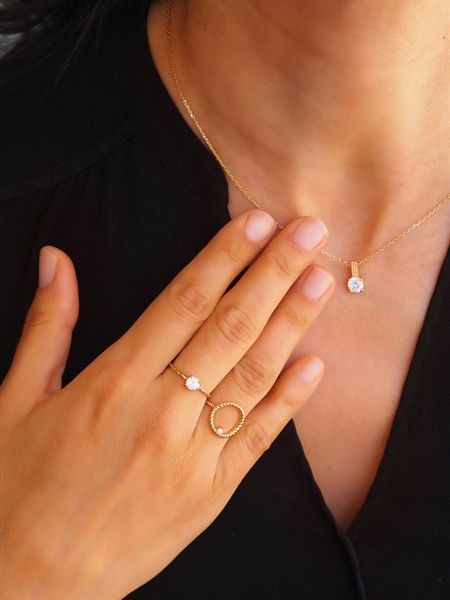  Nhẫn Thiết Kế 18K - Đá Moissanite - 2BJNTK39 