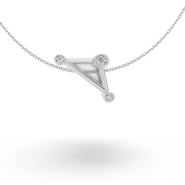  Mặt dây chuyền thiết kế CUHODA Aries - S95 + Đá Moissanite 