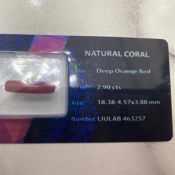  Đá coral- 18.38-4.57x3.88ly-2.9ct 