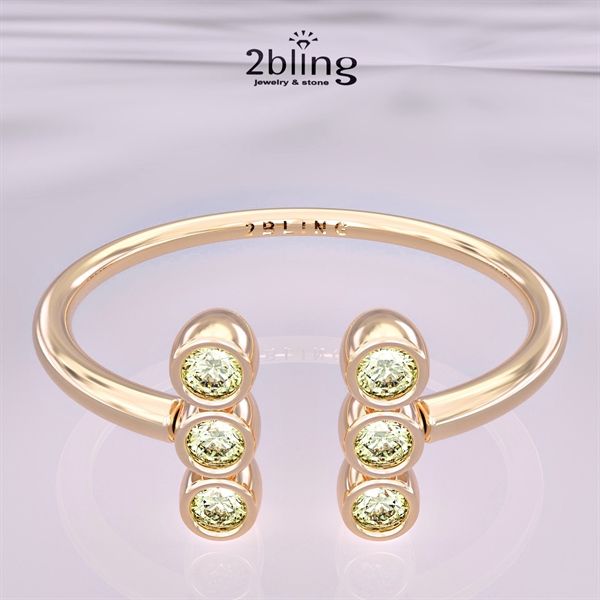  Nhẫn Thiết Kế 18K - Đá Tourmalin - 2BJNTK61 