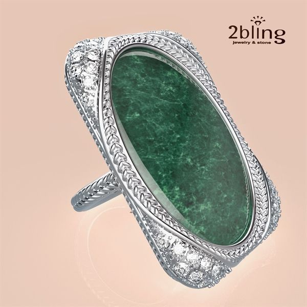  Nhẫn Thiết Kế - Đá Jadeite - 2BJNTK67 