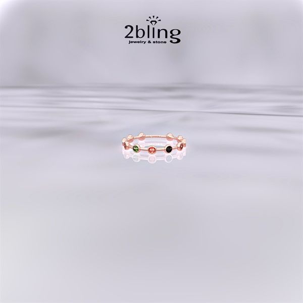  Nhẫn Thiết Kế 18K - Đá Tourmalin - 2BJNTK47 