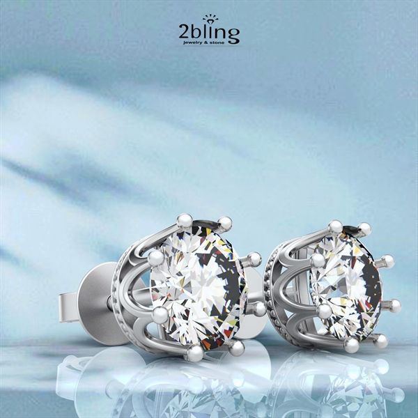 Bông tai nữ moissanite - NONI4 