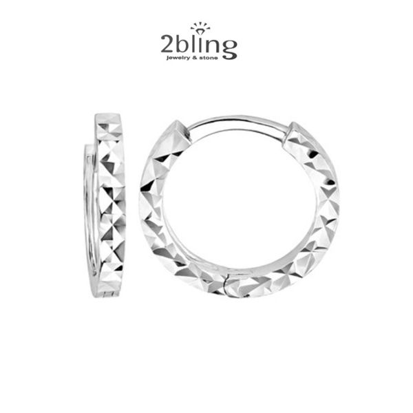  Bông tai thiết kế 18K - Vàng trắng Ý - SP000549 