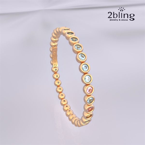  Nhân Thiết Kế 18K - Đá Tourmalin - 2BJNTK49 