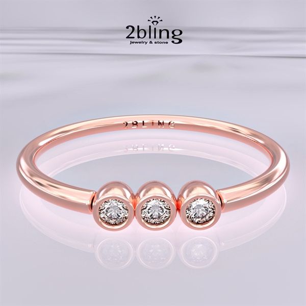  Nhẫn Thiết Kế 18K - Đá Tourmalin - 2BJNTK60 