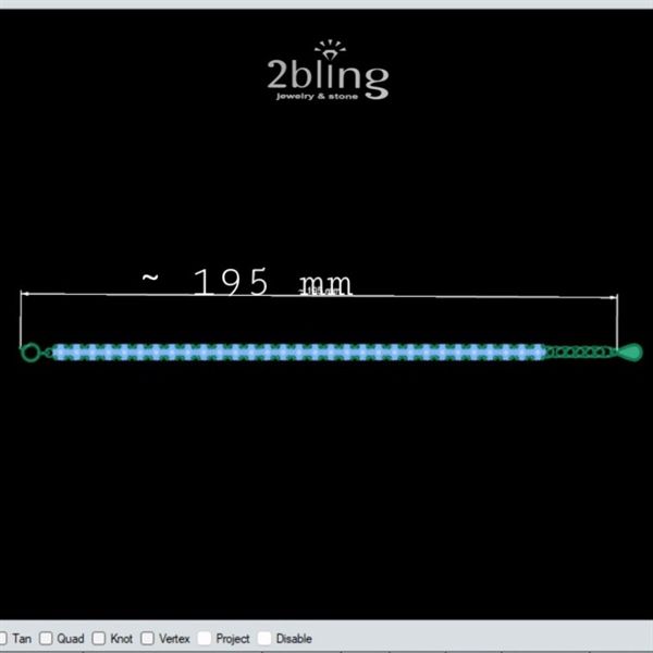  Lắc tay bạc cao cấp- 2BJLBG4 