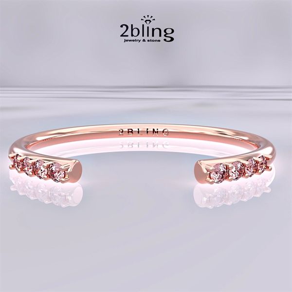  Nhẫn Thiết Kế 18K - Đá Moissanite - 2BJNTK37 