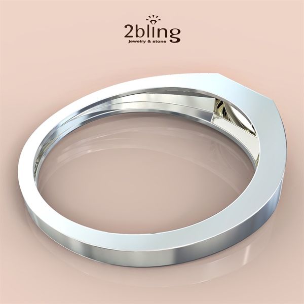  Nhẫn Thiết Kế 14K - Nhẫn Mặt Chữ Nhật - 2BJNTK23 