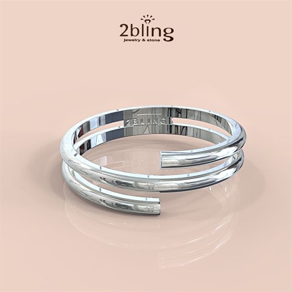  Nhẫn Thiết Kế 14K - Nhẫn 3 Vòng - 2BJNTK26 