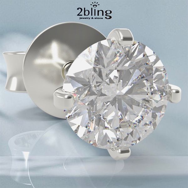  Bông tai NONI7 - 1 hột 3 ly 