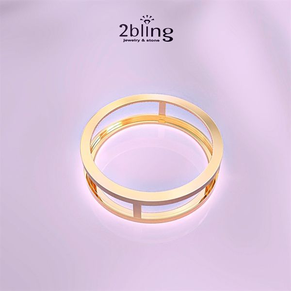  Nhẫn Thiết Kế 14K - Nhẫn 2 Đường Song Song - 2BJNTK25 