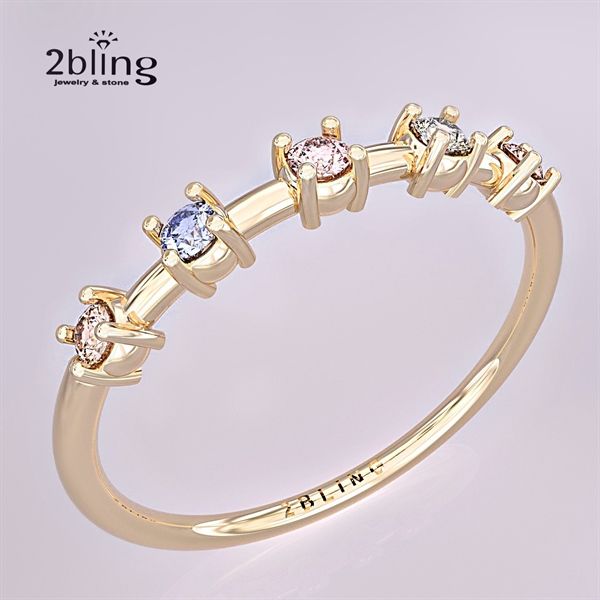  Nhẫn Thiết Kế 18K - Đá Tourmalin - 2BJNTK55 