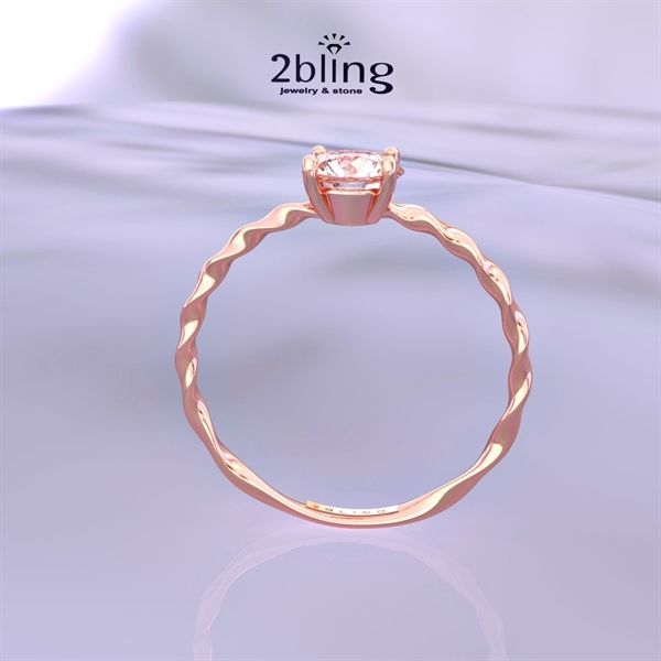  Nhẫn Thiết Kế 18K - Đá Moissanite - 2BJNTK39 