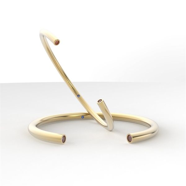  Vòng thiết kế TRO - S95 + Đá Moissanite bảng nhỏ 