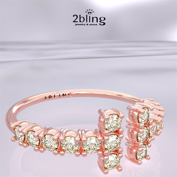  Nhẫn Thiết Kế 18K - Đá Tourmalin - 2BJNTK57 