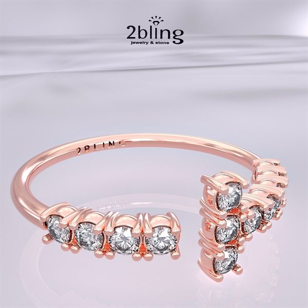  Nhẫn Thiết Kế 18K - Đá Tourmalin - 2BJNTK58 