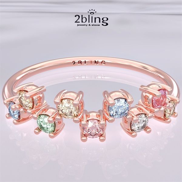  Nhẫn Thiết Kế 18K - Đá Tourmalin - 2BJNTK54 