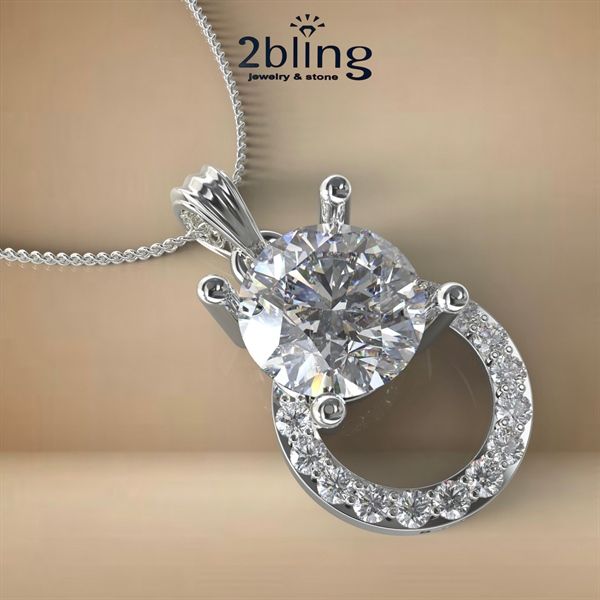  Mặt dây chuyền NONI 11 - Tròn 1 hột 