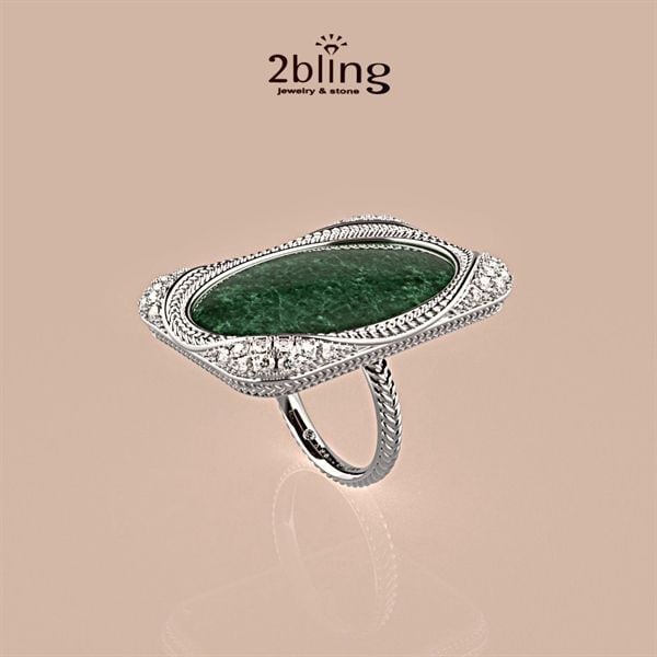  Nhẫn Thiết Kế - Đá Jadeite - 2BJNTK67 