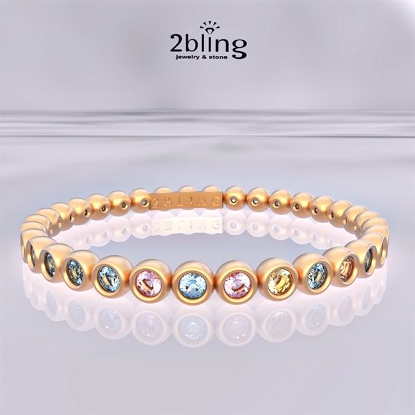  Nhân Thiết Kế 18K - Đá Tourmalin - 2BJNTK49 