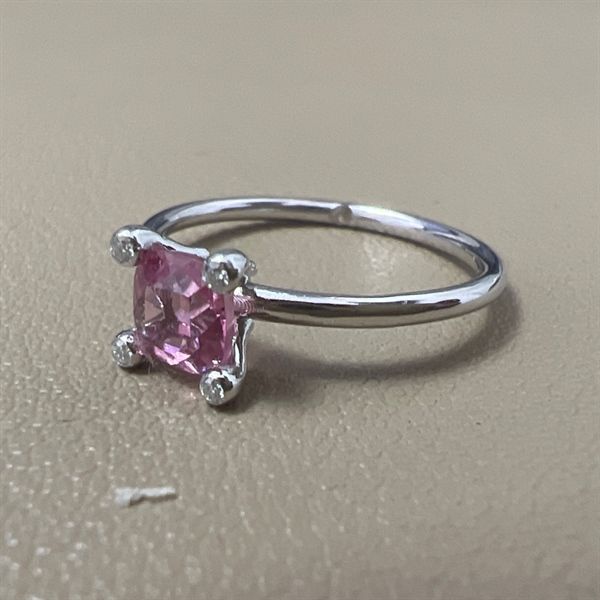  Nhẫn Thiết Kế - Đá Tourmaline Hồng - 2BJNTK15 