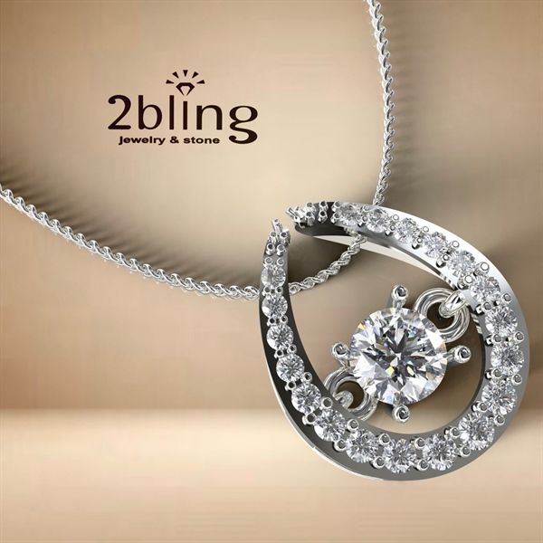  Mặt dây chuyền NONI 13 - Giọt nước đính đá 