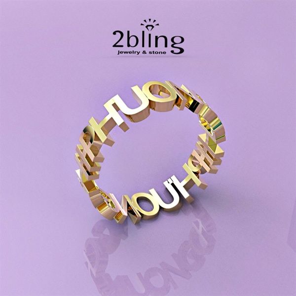  Nhẫn thiết kế 14k (585) - Nhẫn kí tự - SP000546 (CHIÊC) 